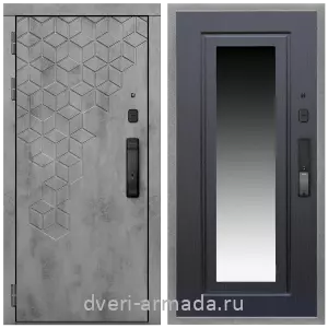 Входные двери с зеркалом МДФ, Дверь входная Армада Квадро МДФ 16 мм Kaadas K9 / МДФ 16 мм ФЛЗ-120 Венге