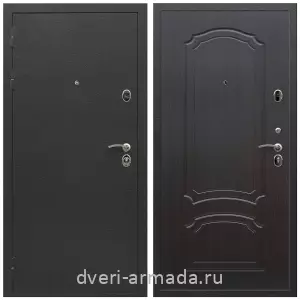 Черные входные двери, Металлическая дверь входная Армада Престиж Черный шелк / МДФ 6 мм ФЛ-140 Венге