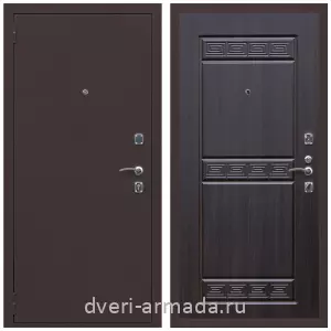 Входные двери 960 мм, Дверь входная Армада Комфорт Антик медь / МДФ 10 мм ФЛ-242 Эковенге