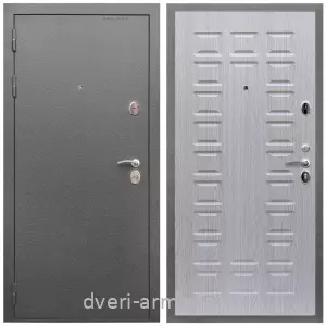 Входные двери 2050 мм, Дверь входная Армада Оптима Антик серебро / МДФ 16 мм ФЛ-183 Дуб белёный