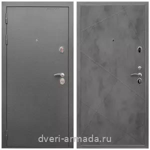 Входные двери Люксор, Дверь входная Армада Оптима Антик серебро / МДФ 10 мм ФЛ-291 Бетон темный