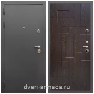 МДФ гладкая, Дверь входная Армада Гарант / МДФ 16 мм ФЛ-57 Дуб шоколад