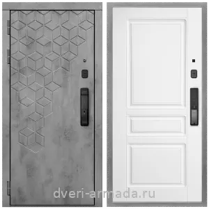 Входные двери в Подольске, Дверь входная Армада Квадро МДФ 16 мм Kaadas K9 / МДФ 16 мм ФЛ-243 Белый матовый