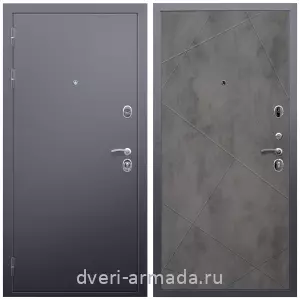 Двери со склада, Дверь входная Армада Люкс Антик серебро / МДФ 10 мм ФЛ-291 Бетон темный