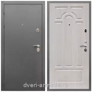 Темные входные двери, Дверь входная Армада Оптима Антик серебро / МДФ 16 мм ФЛ-58 Дуб белёный