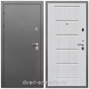 Темные входные двери, Дверь входная Армада Оптима Антик серебро / МДФ 16 мм ФЛ-39 Дуб Филадельфия крем