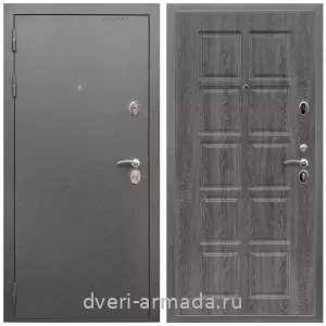 Входные двери Люксор, Дверь входная Армада Оптима Антик серебро / МДФ 10 мм ФЛ-38 Дуб Филадельфия графит