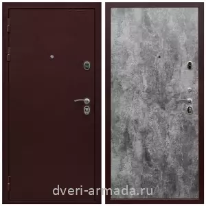 МДФ гладкая, Дверь входная Армада Престиж Антик медь / МДФ 6 мм ПЭ Цемент темный