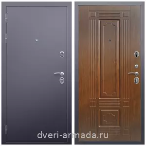 Темные входные двери, Дверь входная Армада Люкс Антик серебро / МДФ 6 мм ФЛ-2 Морёная береза из металла в кирпичный дом с порошковой окраской