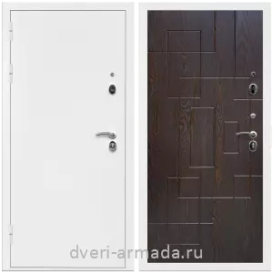 Дверь входная Армада Оптима Белая шагрень / ФЛ-57 Дуб шоколад