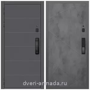 Входные двери Троя, Дверь входная Армада Роуд МДФ 10 мм Kaadas K9 / МДФ 10 мм ФЛ-291 Бетон темный
