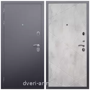 Двери со склада, Дверь входная Армада Люкс Антик серебро / МДФ 10 мм ФЛ-291 Бетон светлый
