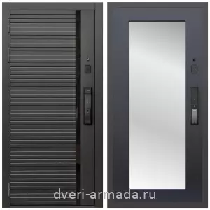 Входные двери в Подольске, Умная входная смарт-дверь Армада Каскад BLACK МДФ 10 мм Kaadas K9 / МДФ 16 мм ФЛЗ-Пастораль, Венге