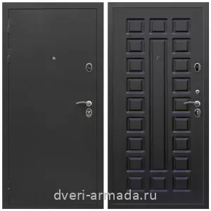 Черные входные двери, Металлическая дверь входная Армада Престиж Черный шелк / МДФ 16 мм ФЛ-183 Венге