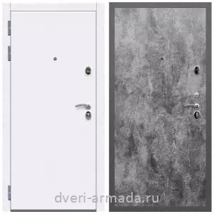 МДФ гладкая, Дверь входная Армада Кварц МДФ 10 мм / МДФ 6 мм ПЭ Цемент темный