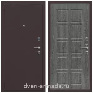 Входные двери 880 мм, Дверь входная Армада Комфорт Антик медь / МДФ 10 мм ФЛ-38 Дуб Филадельфия графит
