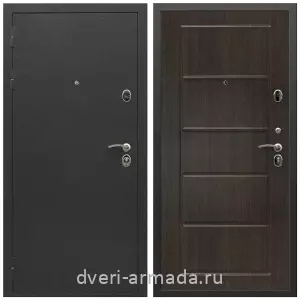 Черные входные двери, Металлическая дверь входная Армада Престиж Черный шелк / МДФ 6 мм ФЛ-39 Венге