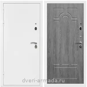 Входные двери в Подольске, Дверь входная Армада Оптима Белая шагрень / МДФ 6 мм ФЛ-58 Дуб Филадельфия графит