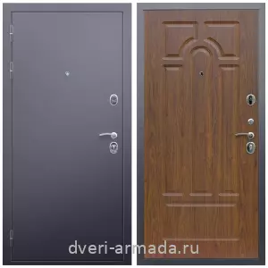 Темные входные двери, Дверь входная в квартиру Армада Люкс Антик серебро / МДФ 6 мм ФЛ-58 Морёная береза с шумоизоляцией эконом с МДФ панелями