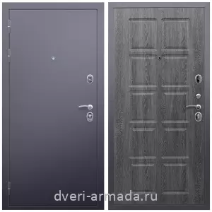 Двери со склада, Дверь входная Армада Люкс Антик серебро / МДФ 10 мм ФЛ-38 Дуб Филадельфия графит