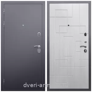 Входные двери в Подольске, Дверь входная Армада Люкс Антик серебро / МДФ 16 мм ФЛ-57 Белый жемчуг