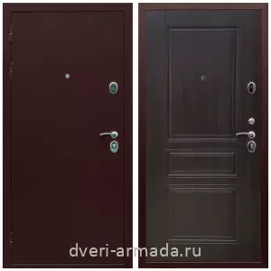 Наружные, Дверь входная Армада Люкс Антик медь / МДФ 6 мм ФЛ-243 Эковенге наружная с утеплением в частный дом