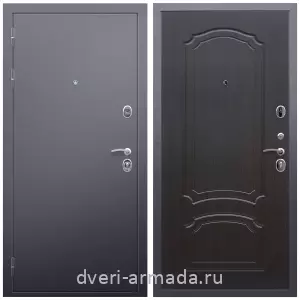 Темные входные двери, Дверь входная металлическая Армада Люкс Антик серебро / МДФ 6 мм ФЛ-140 Венге наружная на дачу