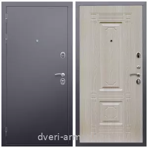 Входные двери в Подольске, Дверь входная Армада Люкс Антик серебро / МДФ 16 мм ФЛ-2 Дуб белёный