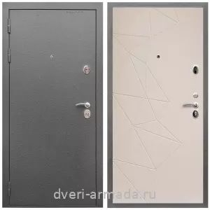 МДФ гладкая, Дверь входная Армада Оптима Антик серебро / МДФ 16 мм ФЛ-139 Какао нубук софт