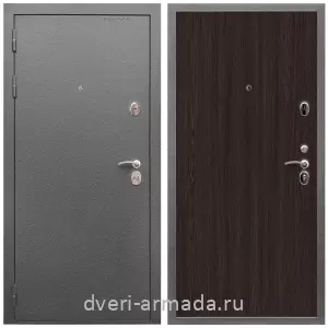 Темные входные двери, Дверь входная Армада Оптима Антик серебро / МДФ 6 мм ПЭ Венге