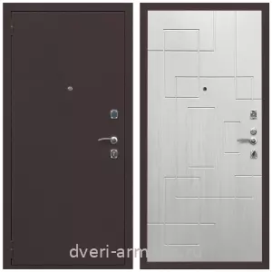 Двери со склада, Дверь входная Армада Комфорт Антик медь / МДФ 16 мм ФЛ-57 Белый жемчуг