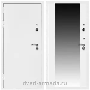 Дверь входная Армада Оптима Белая шагрень / СБ-16 Белый матовый