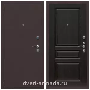 МДФ гладкая, Дверь входная Армада Комфорт Антик медь / МДФ 16 мм ФЛ-243 Венге