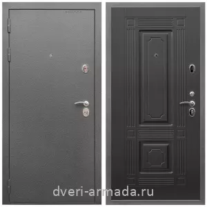Входные двери Люксор, Дверь входная Армада Оптима Антик серебро / МДФ 16 мм ФЛ-2 Венге