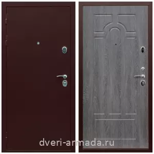 Дверь входная железная Армада Люкс Антик медь / МДФ 6 мм ФЛ-58 Дуб Филадельфия графит на заказ в квартиру