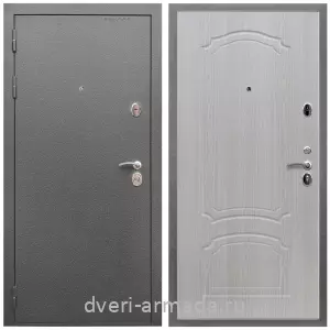Темные входные двери, Дверь входная Армада Оптима Антик серебро / МДФ 6 мм ФЛ-140 Дуб белёный
