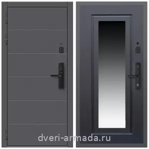 Входные двери с зеркалом МДФ, Дверь входная Армада Роуд МДФ 10 мм Kaadas S500 / МДФ 16 мм ФЛЗ-120 Венге