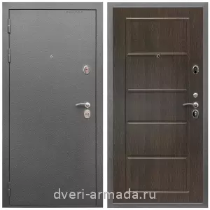 Входные двери Эврика, Дверь входная Армада Оптима Антик серебро / МДФ 6 мм ФЛ-39 Венге
