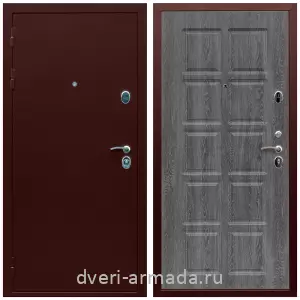 Входные металлические двери в Московской области, Дверь входная теплая Армада Люкс Антик медь / МДФ 10 мм ФЛ-38 Дуб филадельфия графит с порошковым напылением