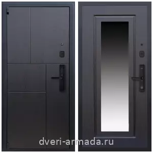 Входные двери с зеркалом МДФ, Дверь входная Армада Бастион МДФ 16 мм Kaadas S500 / МДФ 16 мм ФЛЗ-120 Венге