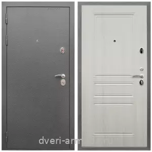 Входные двери Экстра, Дверь входная Армада Оптима Антик серебро / МДФ 6 мм ФЛ-243 Лиственница беж