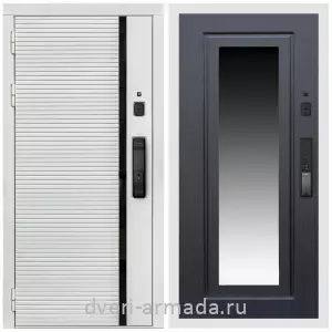 Двери со склада, Умная входная смарт-дверь Армада Каскад WHITE МДФ 10 мм Kaadas K9 / МДФ 16 мм ФЛЗ-120 Венге