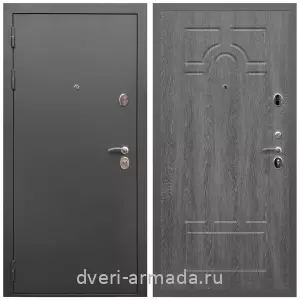 Левые входные двери, Дверь входная Армада Гарант / МДФ 6 мм ФЛ-58 Дуб Филадельфия графит