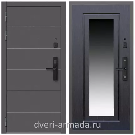 Дверь входная Армада Роуд МДФ 10 мм Kaadas S500 / МДФ 16 мм ФЛЗ-120 Венге