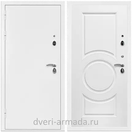 Дверь входная Армада Оптима Белая шагрень / МС-100 Белый матовый